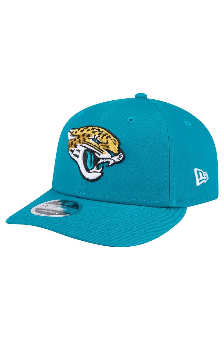 New Era Men's New Era Teal Jacksonville Jaguars Main Low Profile 9FIFTY Snapback Hat, Main, color, 