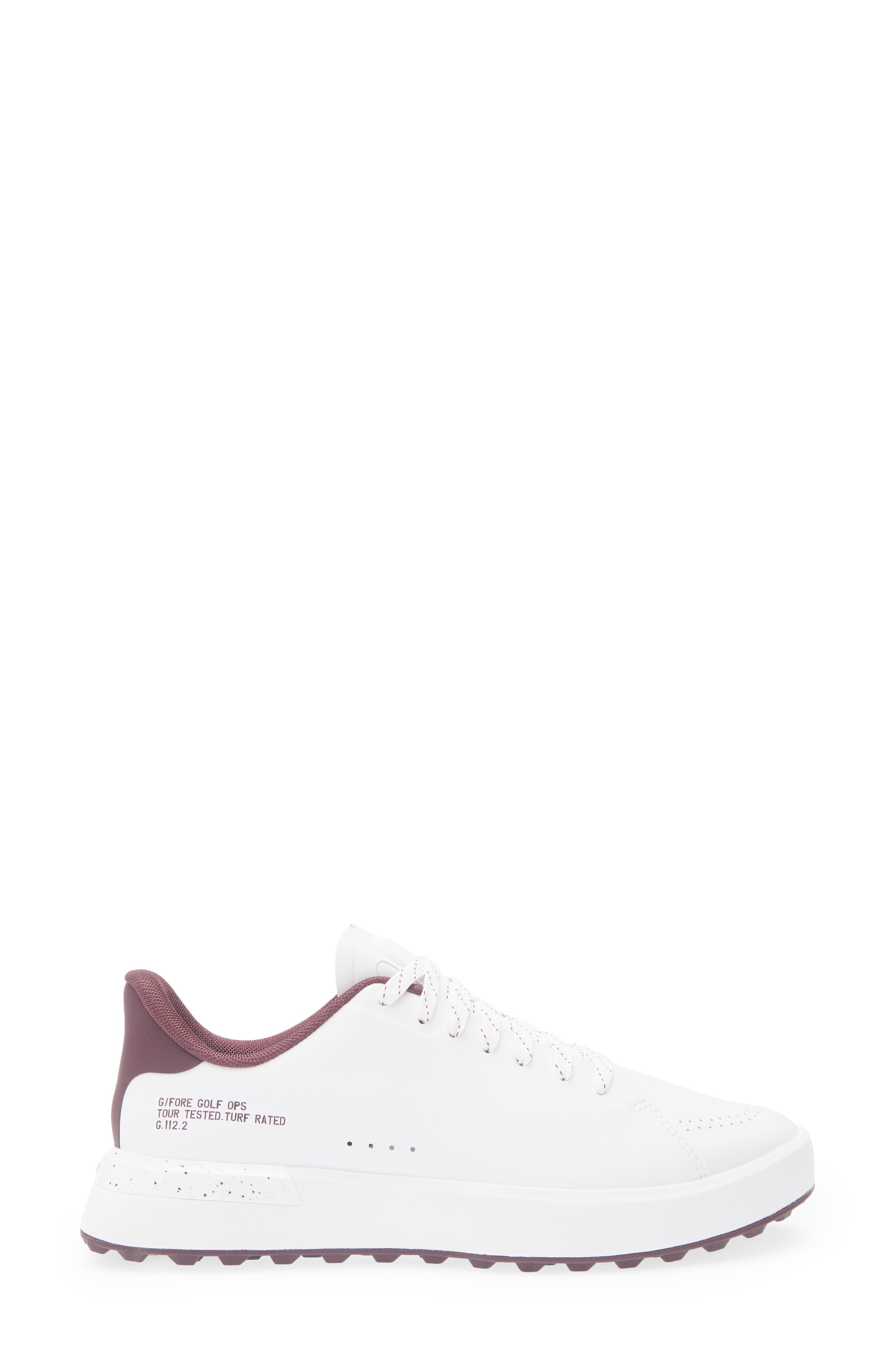 G.112 Hybrid Golf Shoe, Alternate, color, SNOW / DARK PLUM