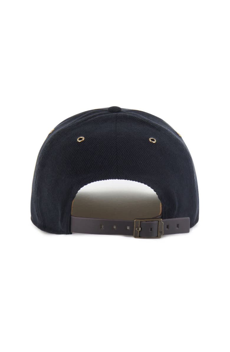 '47 Men's '47  Black Pittsburgh Steelers Golden Age Corduroy Hitch Adjustable Hat, Alternate, color, Black