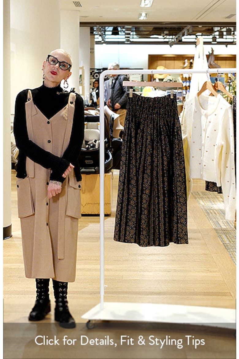 The Canary Print Midi Skirt video