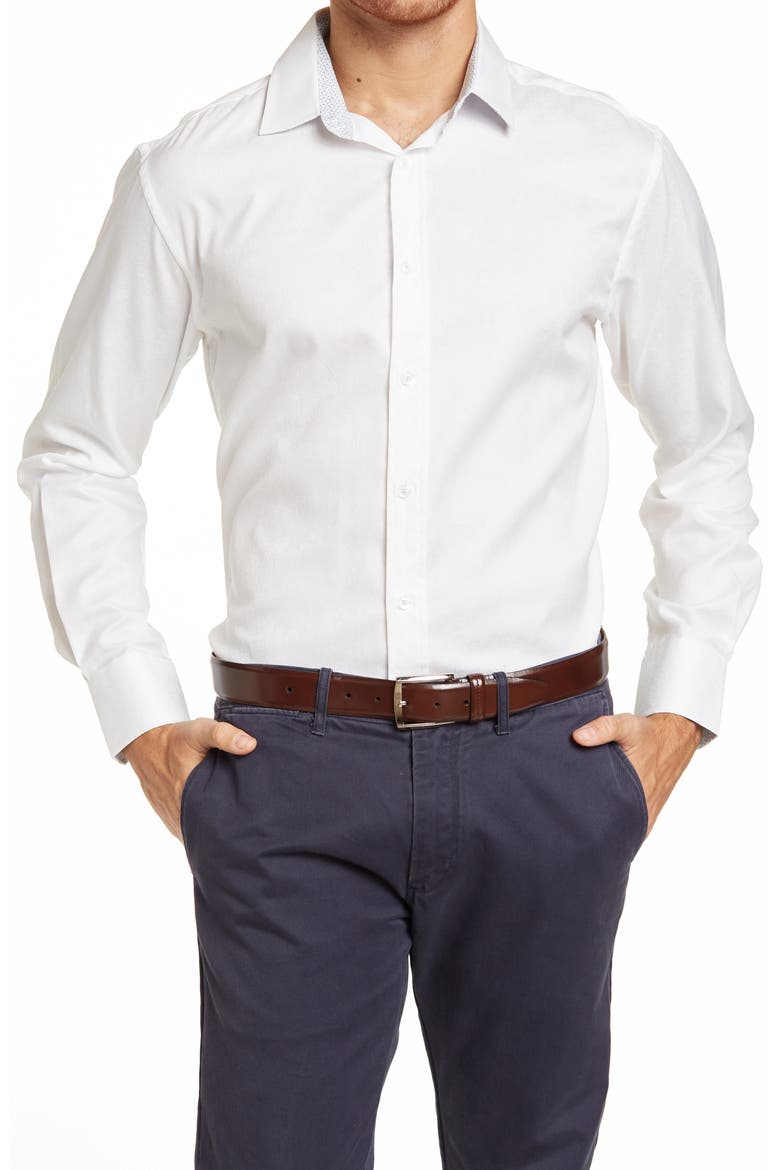 Solid Shirt, Main, color, WHITE