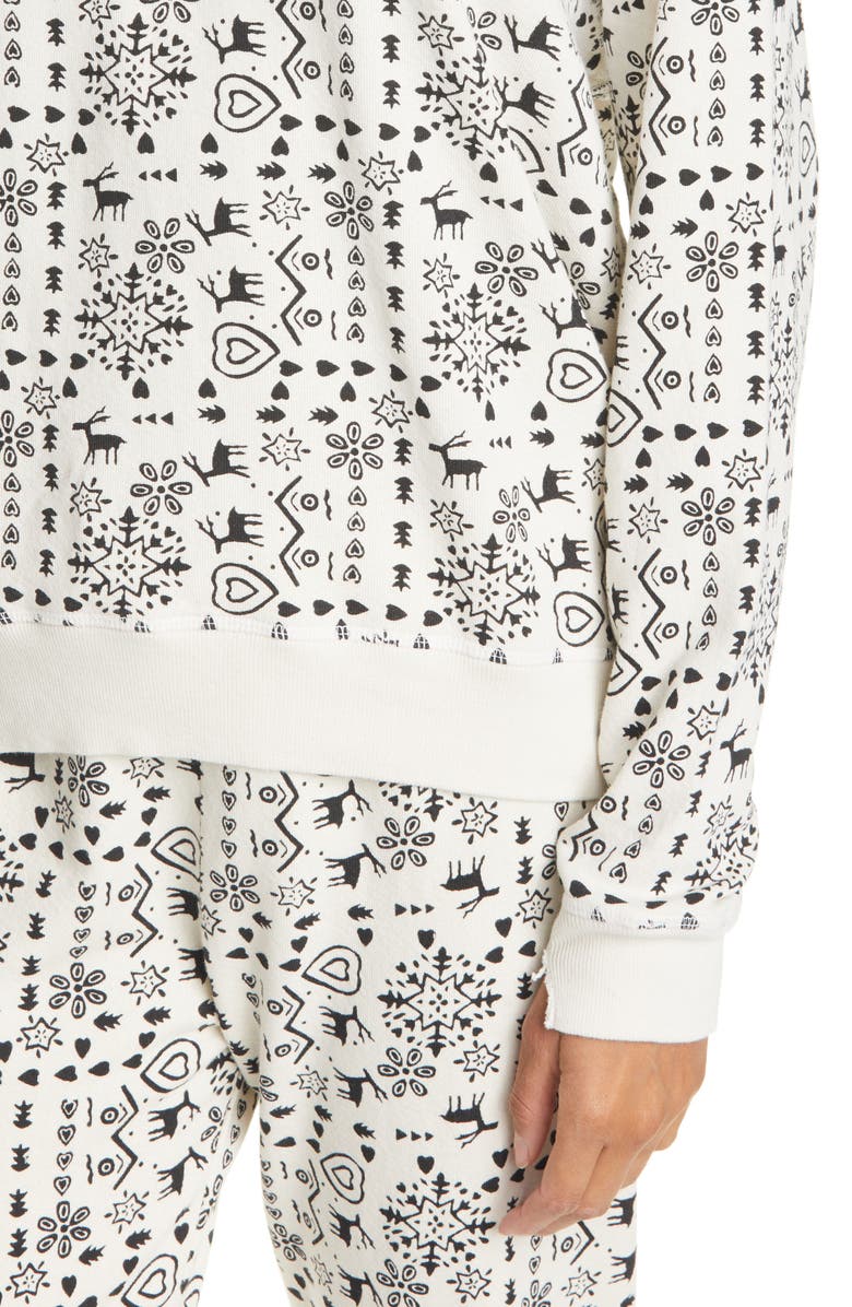 THE GREAT. The College Sweatshirt, Alternate, color, 