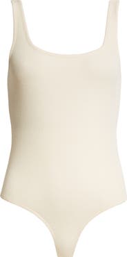 ATM Anthony Thomas Melillo Rib Square Neck Bodysuit