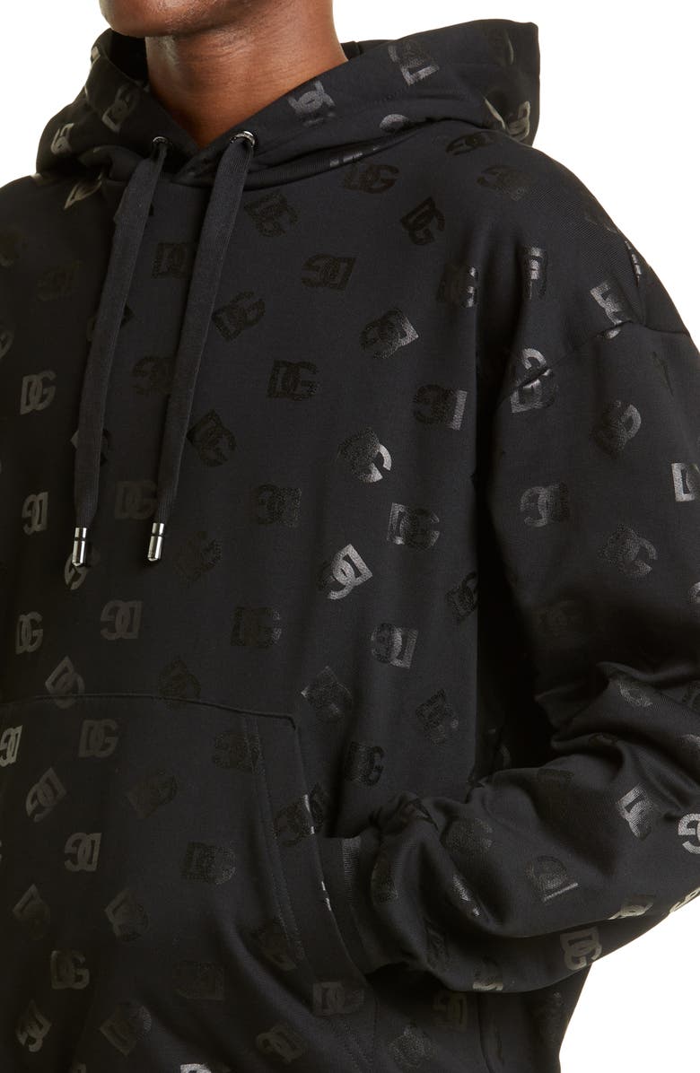 Dolce&Gabbana DG Monogram Hoodie, Alternate, color,