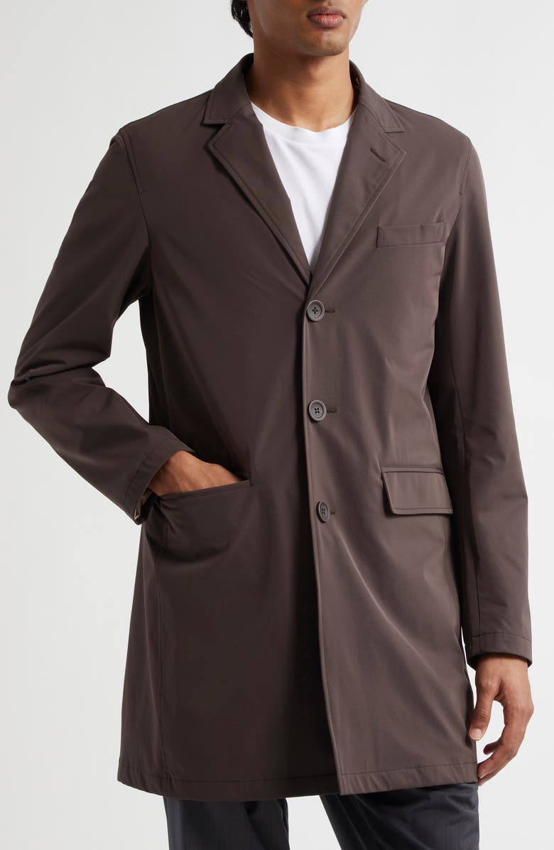 Herno Single Breasted Coat With Removable Hooded Bib, Alternate, color,