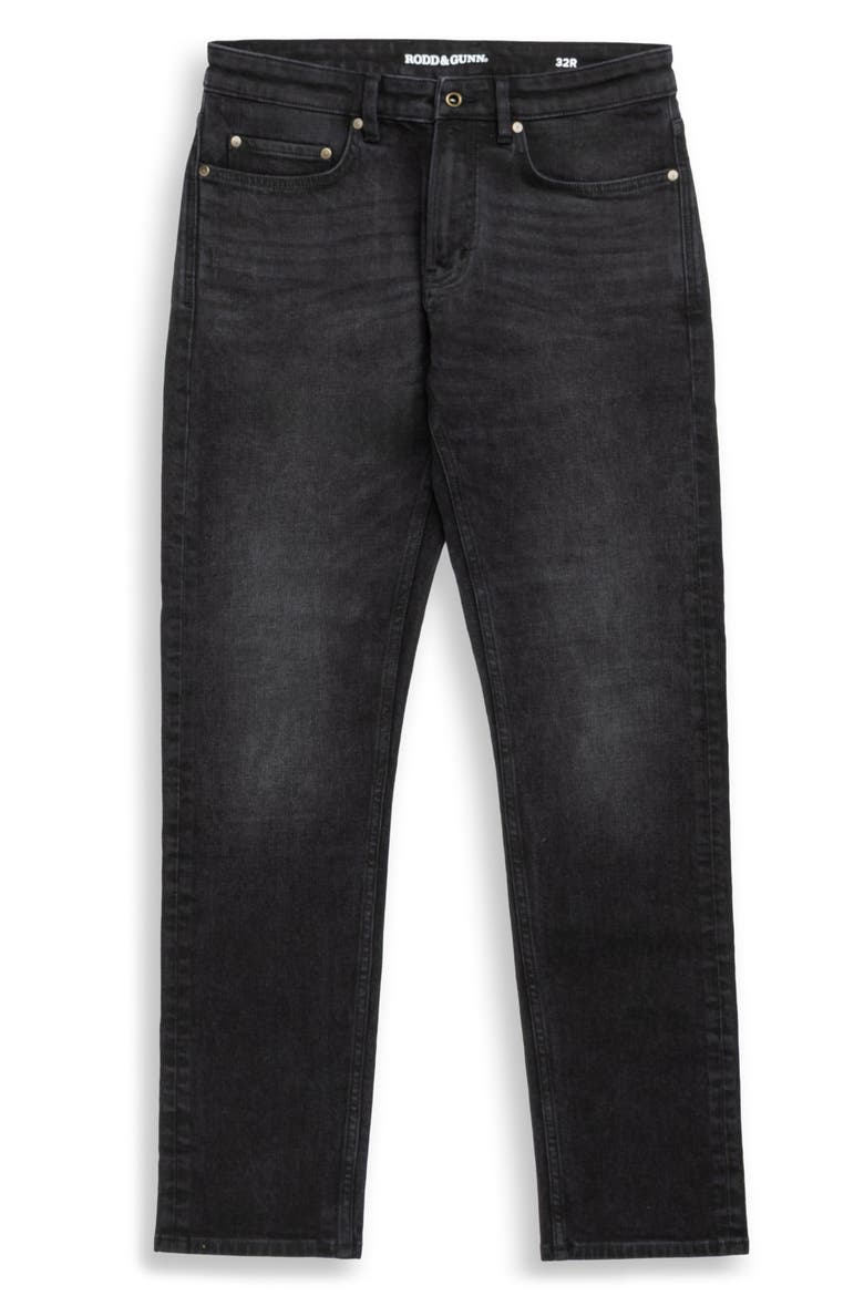 Lyell Tapered Stretch Cotton Jeans, Alternate, color, USED BLACK