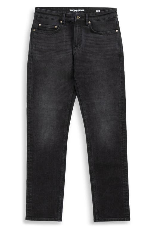Rodd & Gunn Lyell Tapered Stretch Cotton Jeans In Black