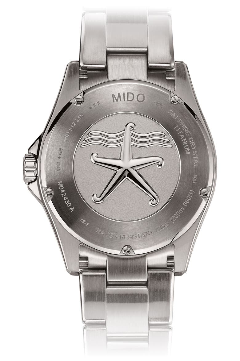 Ocean Star 200 Titanium Bracelet Watch, 42.5mm, Alternate, color, BLACK