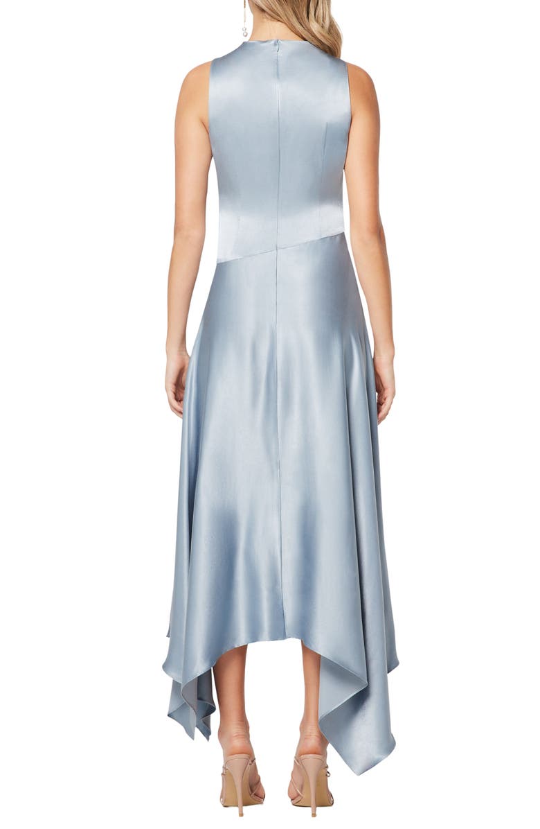 Elliatt Halle Handkerchief Hem Satin Gown, Alternate, color, 