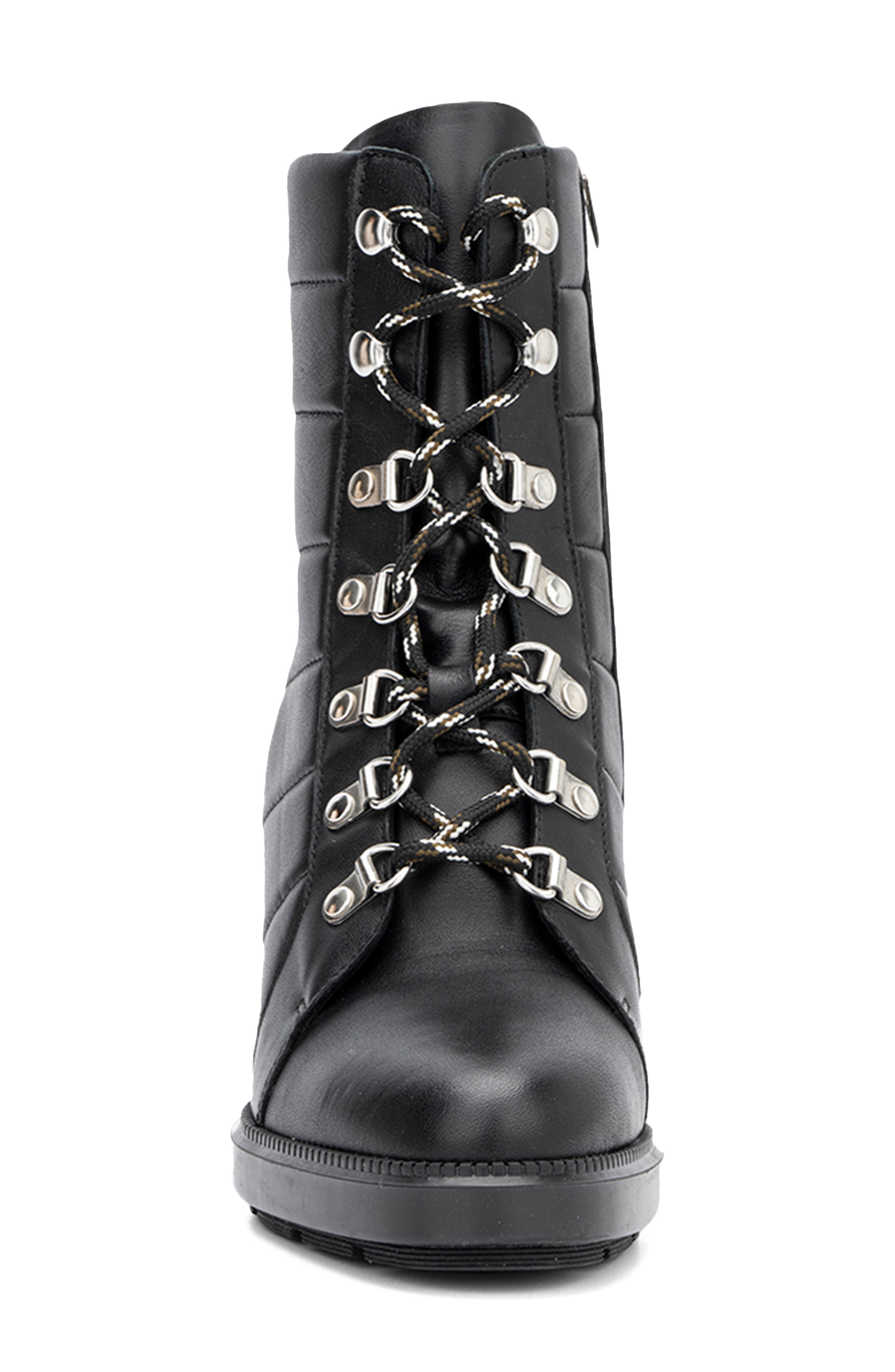 Aquatalia Ivanya Weatherproof Hiker Boot, Alternate, color, Black
