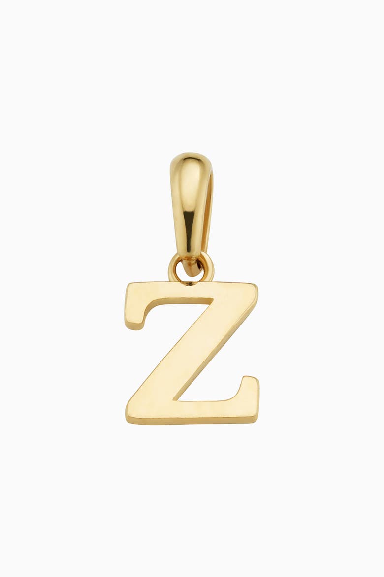 14K Gold My Letter Initial Pendant Charm, Main, color, Letter Z