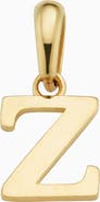 Oradina 14K Gold My Letter Initial Pendant Charm