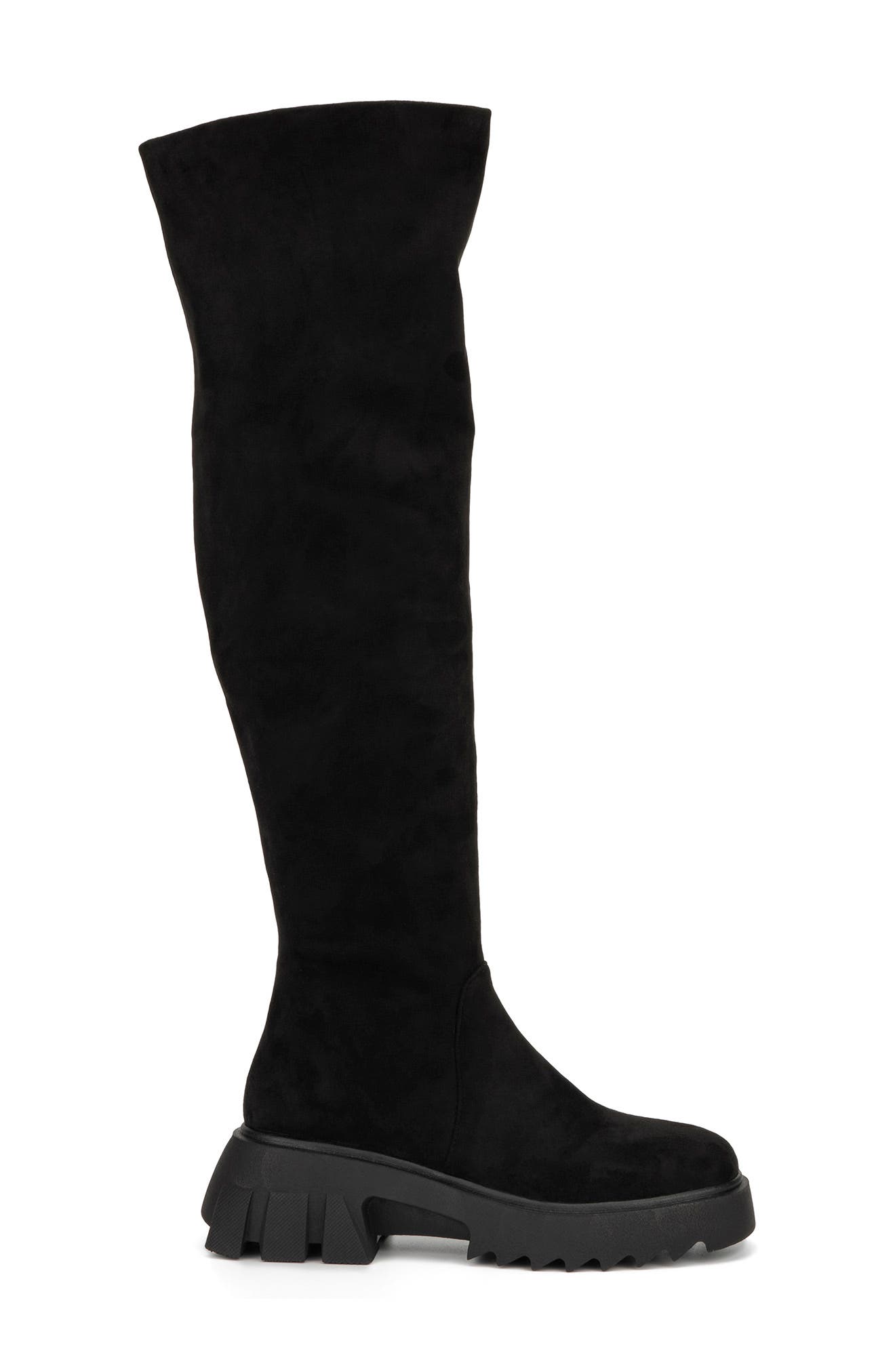 TORGEIS Alfie Lug Sole Tall Boot, Alternate, color, Black