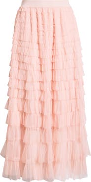 CIEBON Niki Mesh Ruffle Skirt