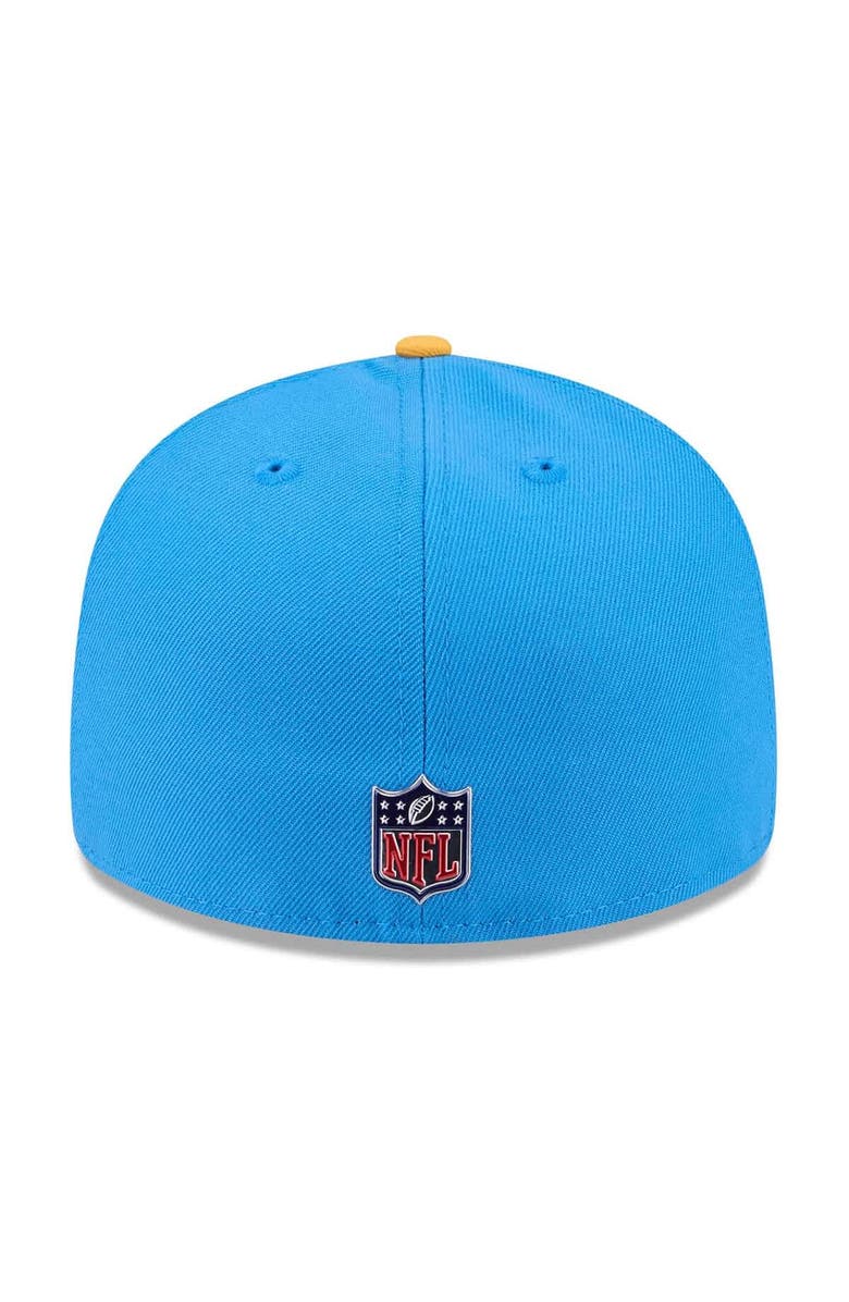 New Era Men's New Era  Powder Blue/Gold Los Angeles Chargers 2026 NFL Draft Pre-Curved 59FIFTY Fitted Hat, Alternate, color, Powder Blue