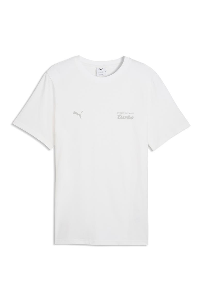 Porsche Legacy Essentials Cotton Graphic T-Shirt, Main, color, PUMA WHITE