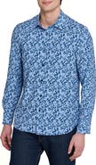 CONSTRUCT Slim Fit Floral Cluster Performance Long Sleeve Shirt