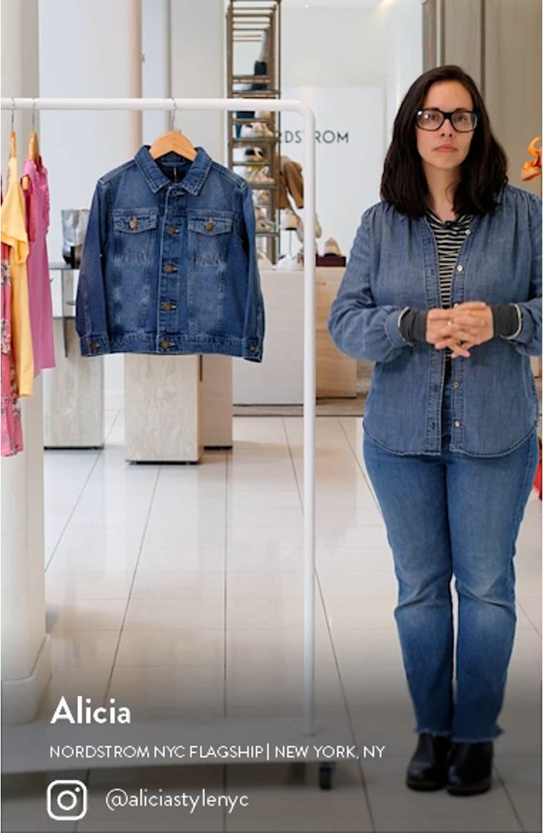 Kids' Cotton Denim Trucker Jacket, sales video thumbnail