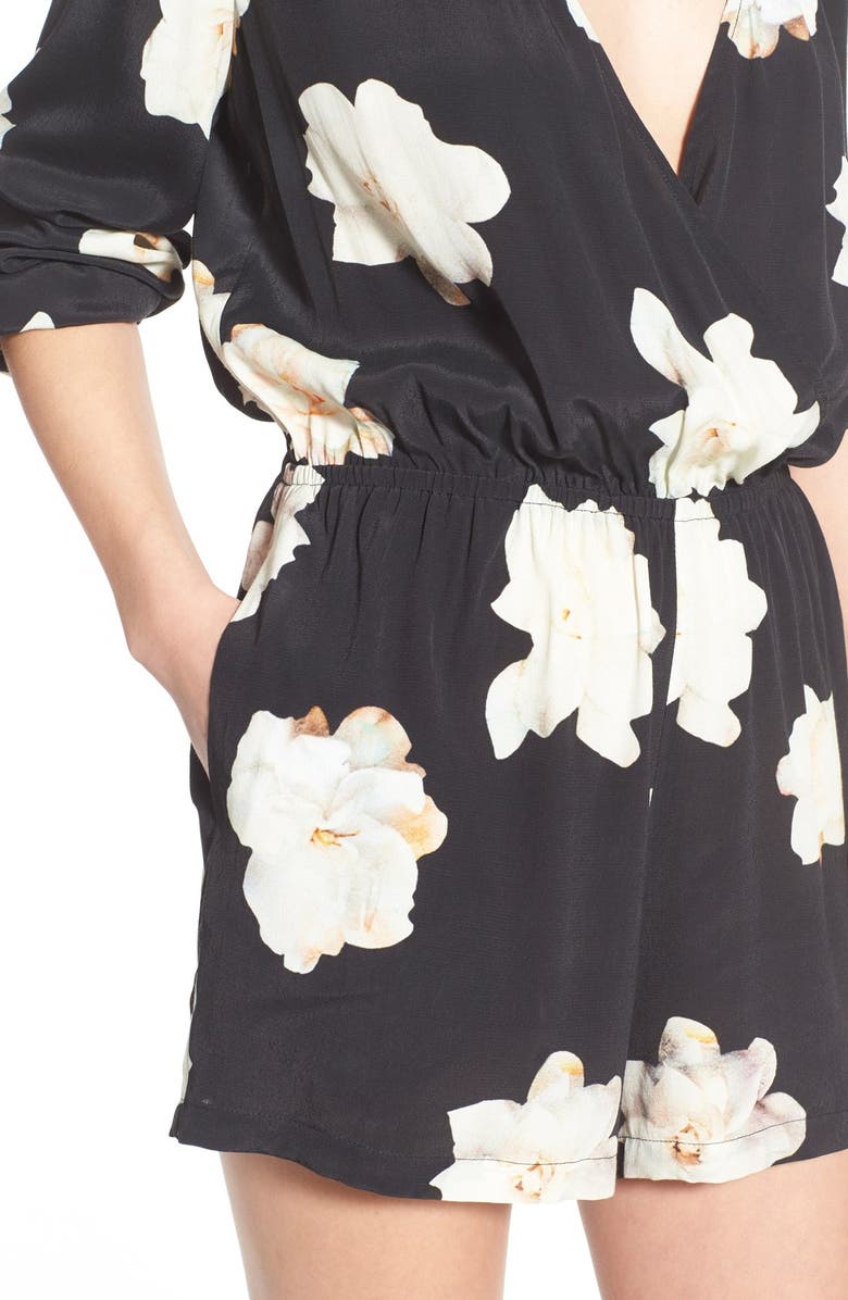 Willow & Clay Surplice Romper, Alternate, color,