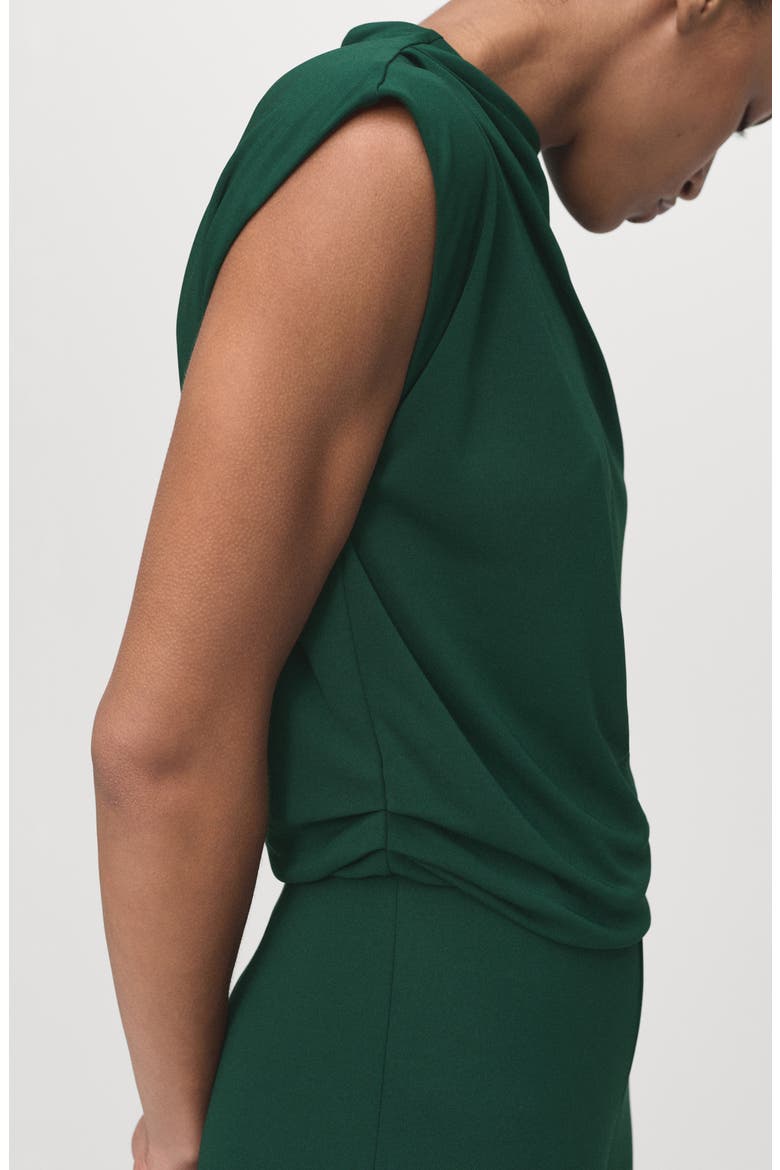 Drape Wide Leg Jumpsuit, Alternate, color, DARK GREEN