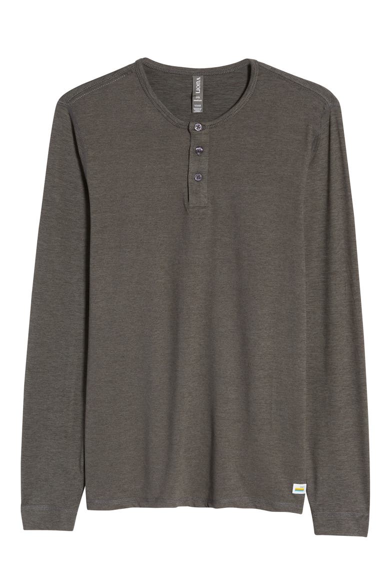 Long Sleeve Ease Performance Henley, Alternate, color, CHARCOAL HEATHER