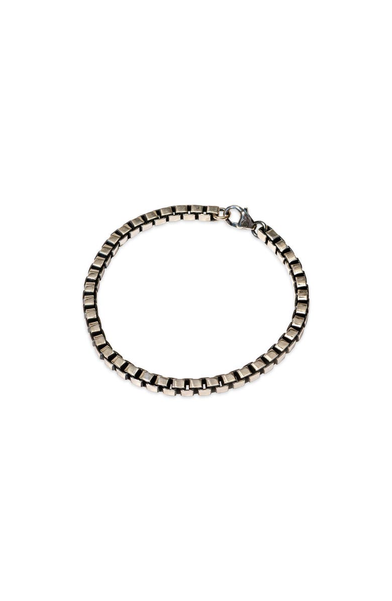 LOUPN Box Chain Bracelet, Main, color, Silver