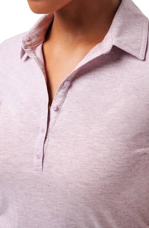 Travismathew Featherweight Active Polo In Purple