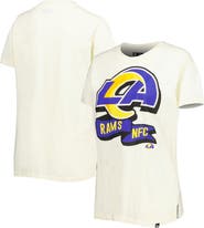 New Era Women's New Era Cream Los Angeles Rams Chrome Sideline T-Shirt