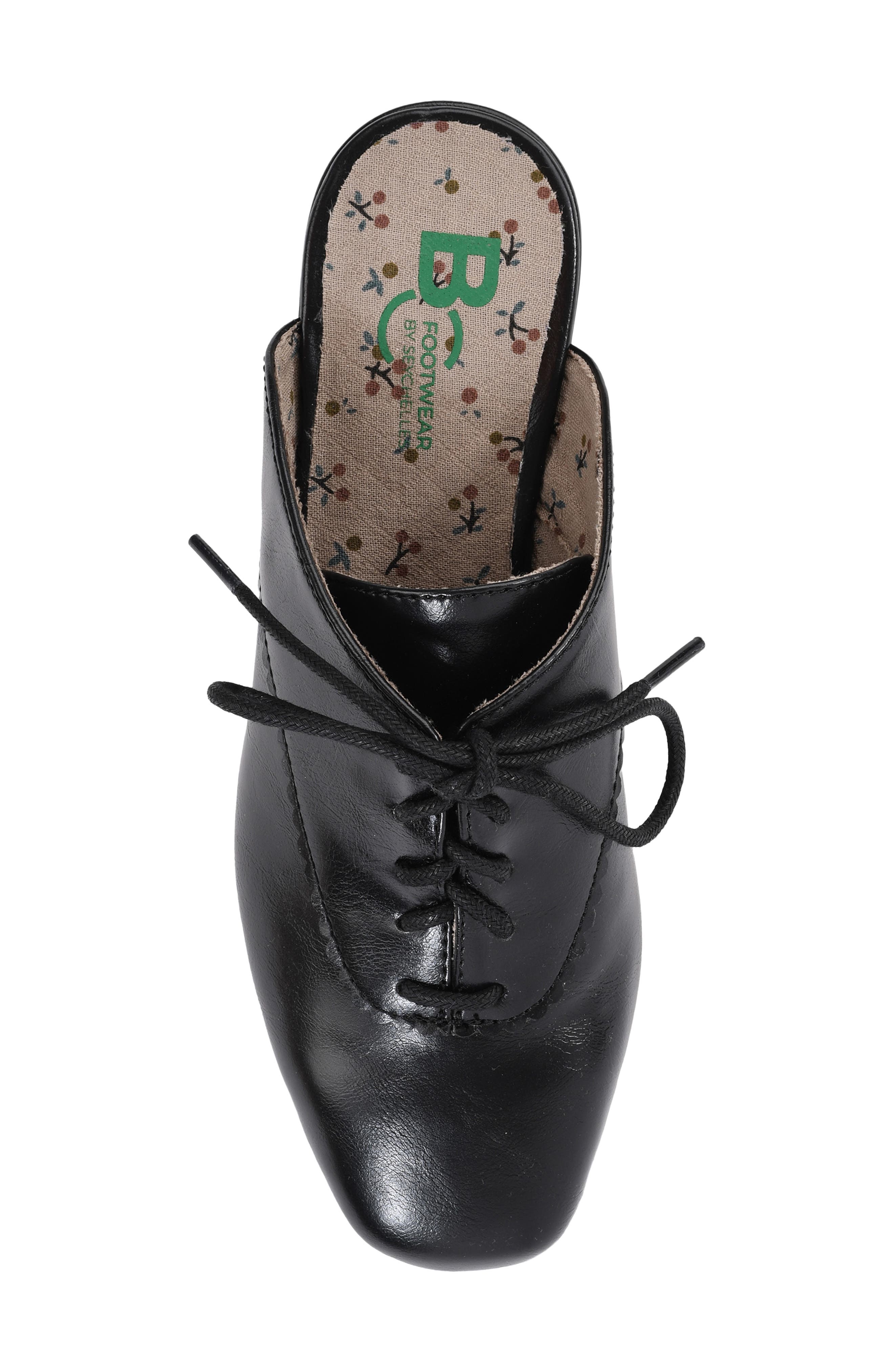 Wendy Darling Derby Mule, Alternate, color, BLACK