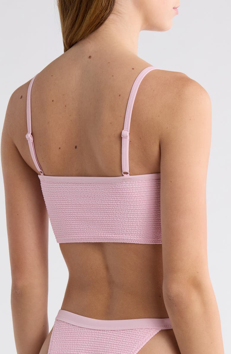 PacSun Thea Smocked Swim Top, Alternate, color, Orchid Pink