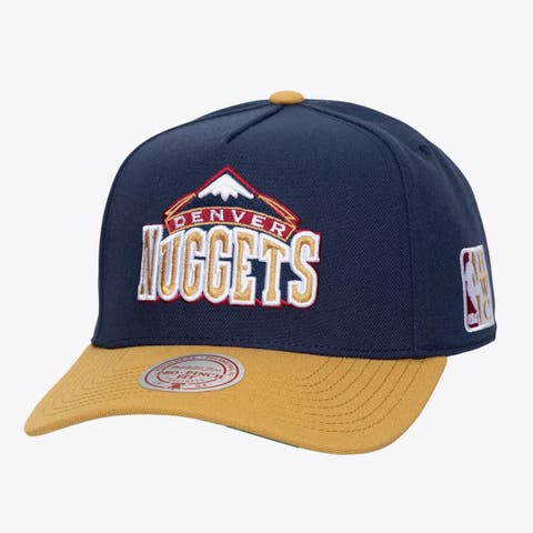 Men's Mitchell & Ness  Navy Denver Nuggets Legendary Home Pro Pinch Snapback Hat