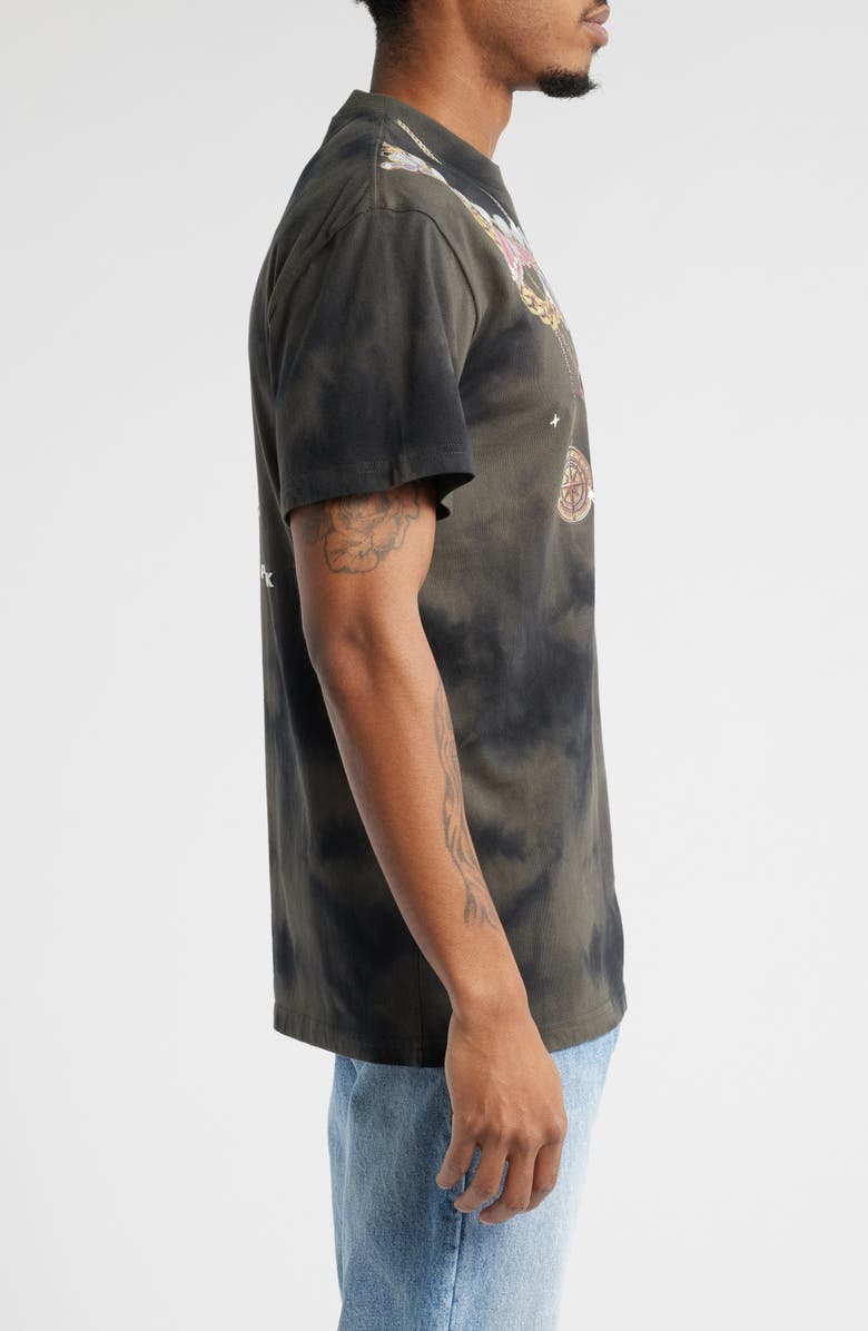 ICECREAM World Tour Splash Dye Graphic T-Shirt, Alternate, color, 