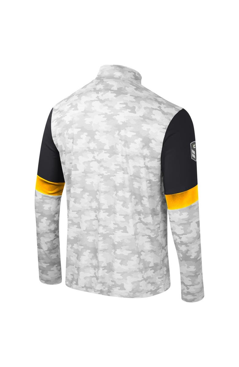 COLOSSEUM Men's Colosseum  Camo Iowa Hawkeyes OHT Military Appreciation Tomahawk Quarter-Zip Windshirt, Alternate, color, 