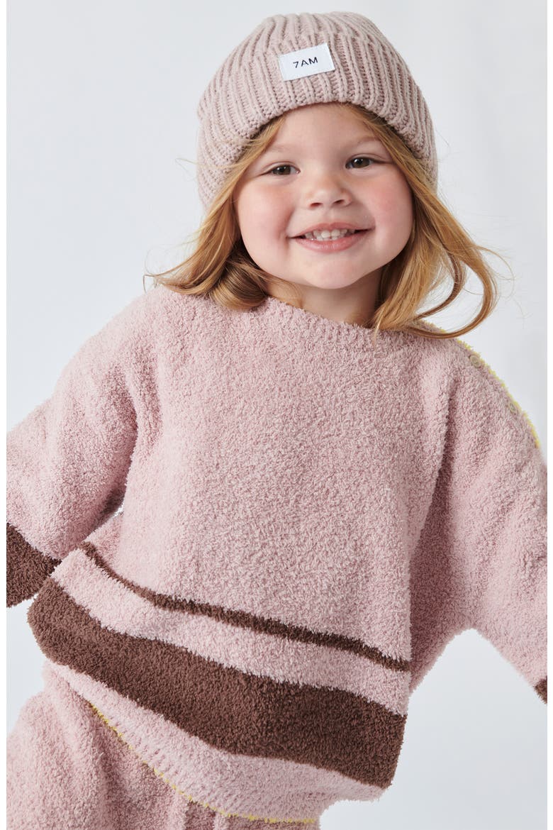 Kids' Chunky Beanie, Alternate, color, ASH ROSE