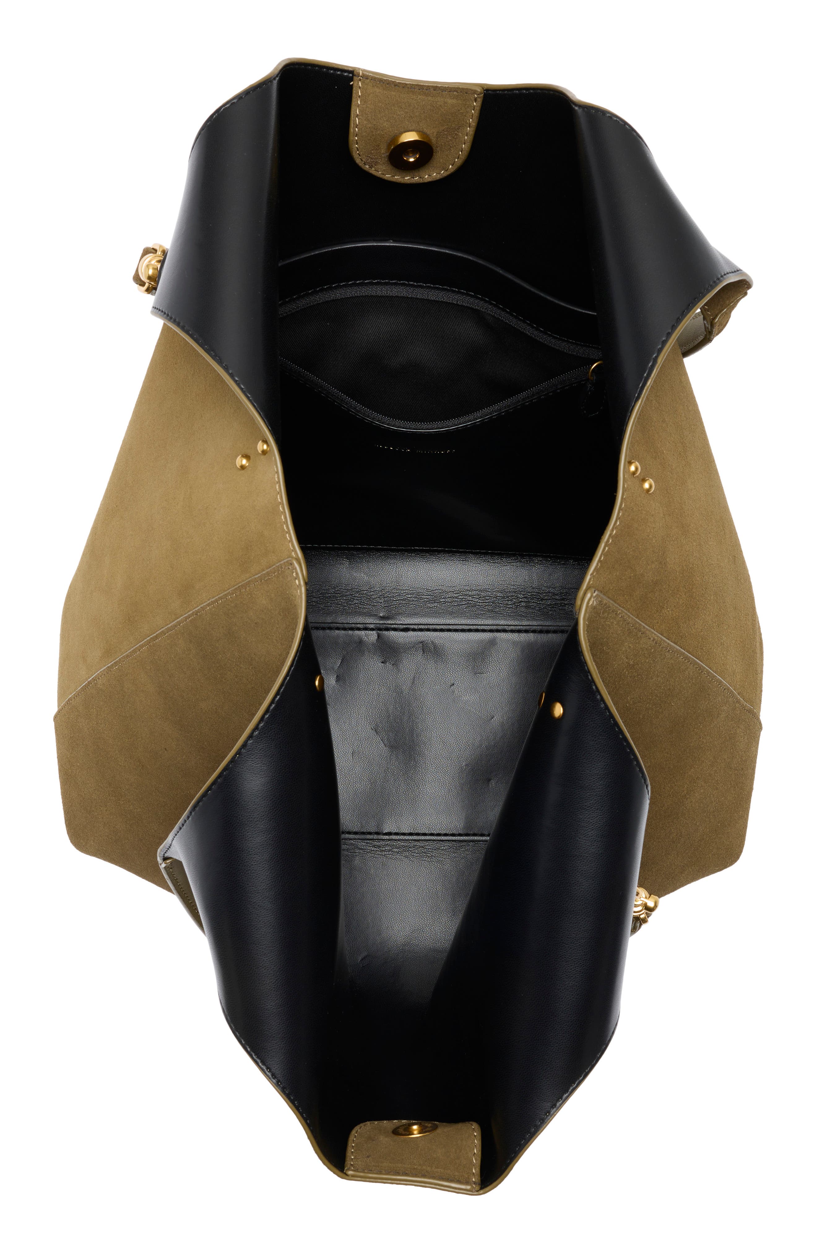 Rebecca Minkoff Perfect Suede Tote, Alternate, color, Dark Olive