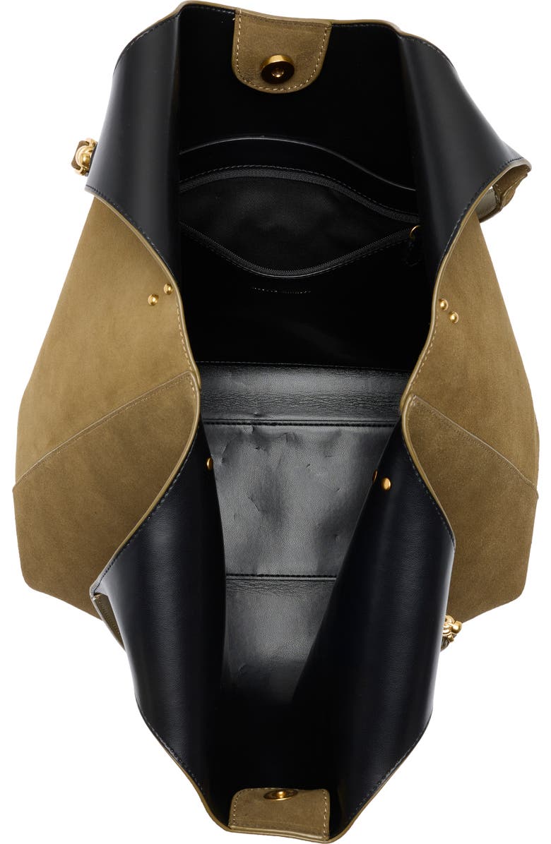 Rebecca Minkoff Perfect Suede Tote, Alternate, color, Dark Olive