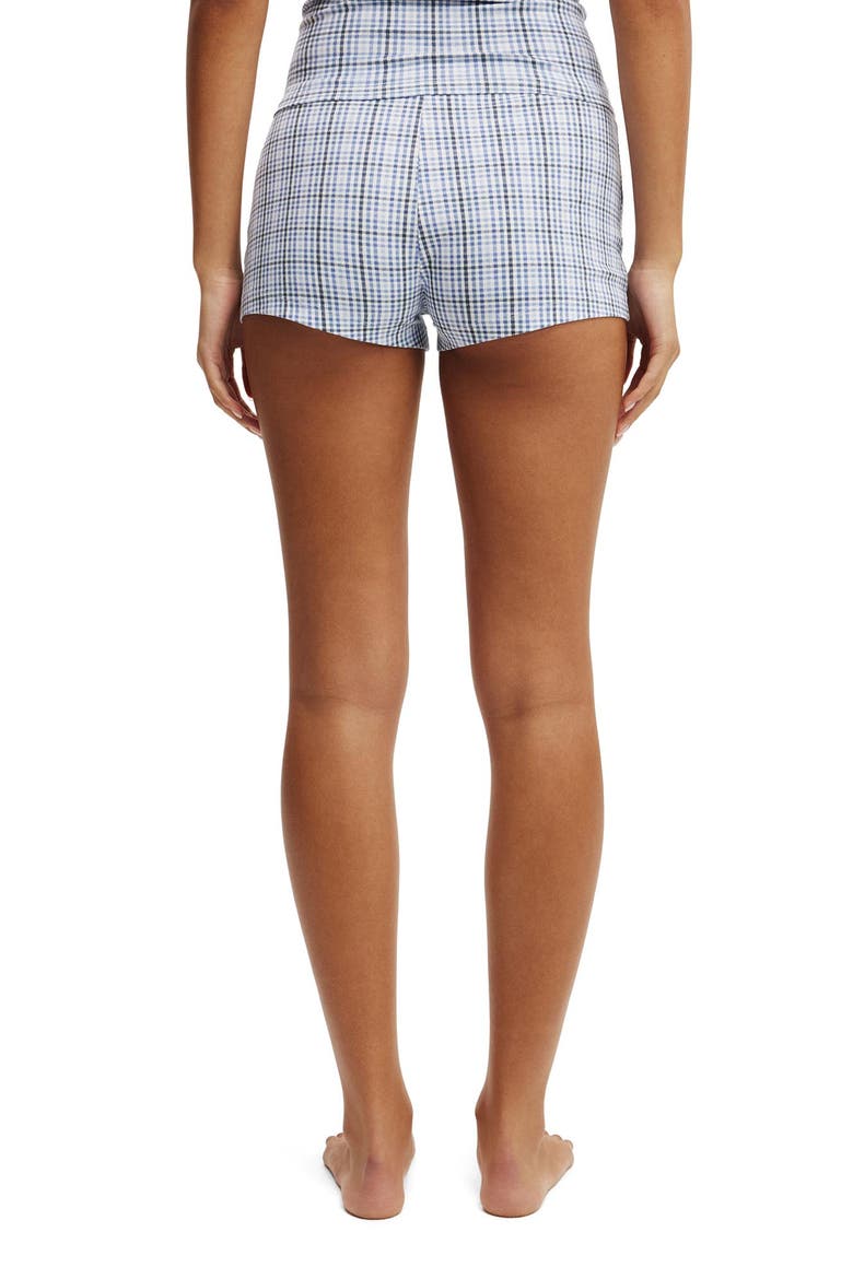 Women's Dreamy Soft Boyshort, Alternate, color, Isla Micro Check Daydream