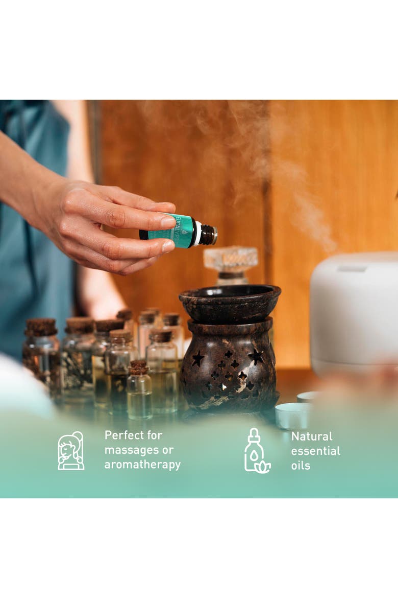 Aromatherapy Set with USB Diffuser & 3-Pack Oils, Alternate, color, Multicolor