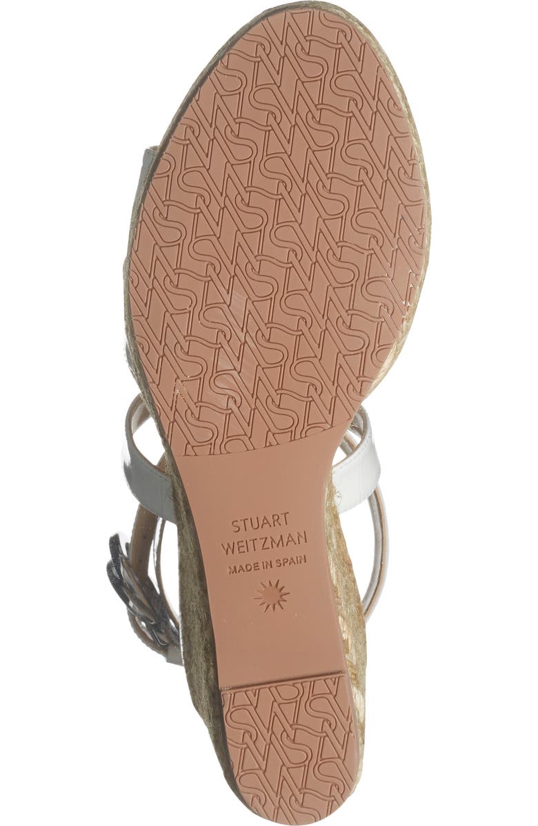 Stuart Weitzman Zuzu Espadrille Wedge Sandal, Alternate, color, White.