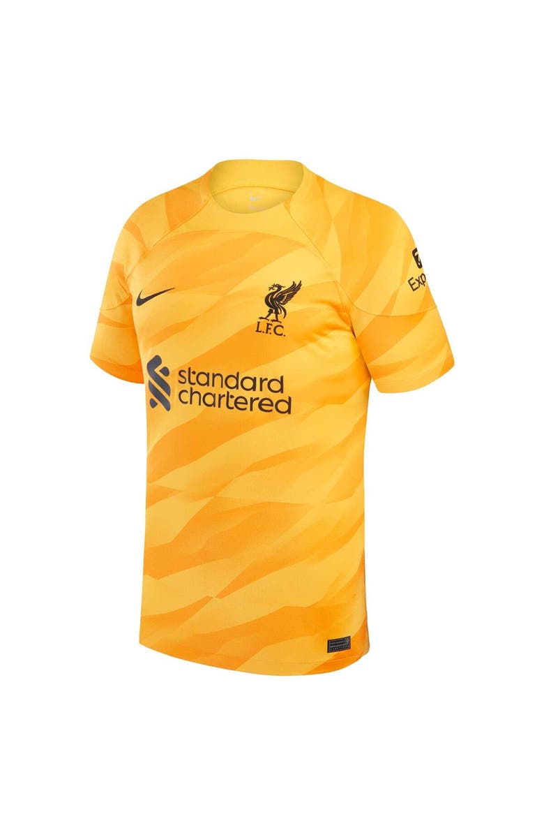 Nike Men's Nike Yellow/Orange Liverpool 2023/24 Goalkeeper Replica Stadium Jersey, Alternate, color,