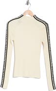 Marc Jacobs Raglan Logo Mock Neck Wool Top