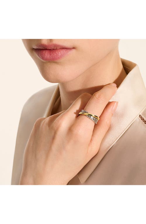 John Hardy Jh Essential Crossover Ring In Silver/gold
