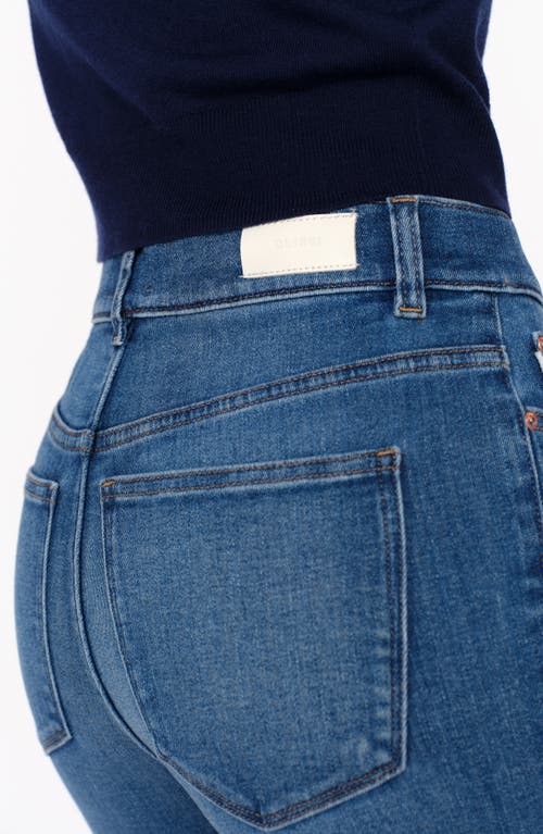 Dl1961 Bridget Instasculpt Raw Hem High Waist Bootcut Jeans In Palm Springs Dl Airbrushed