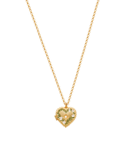 Fable England Jasmine Heart Locket Necklace
