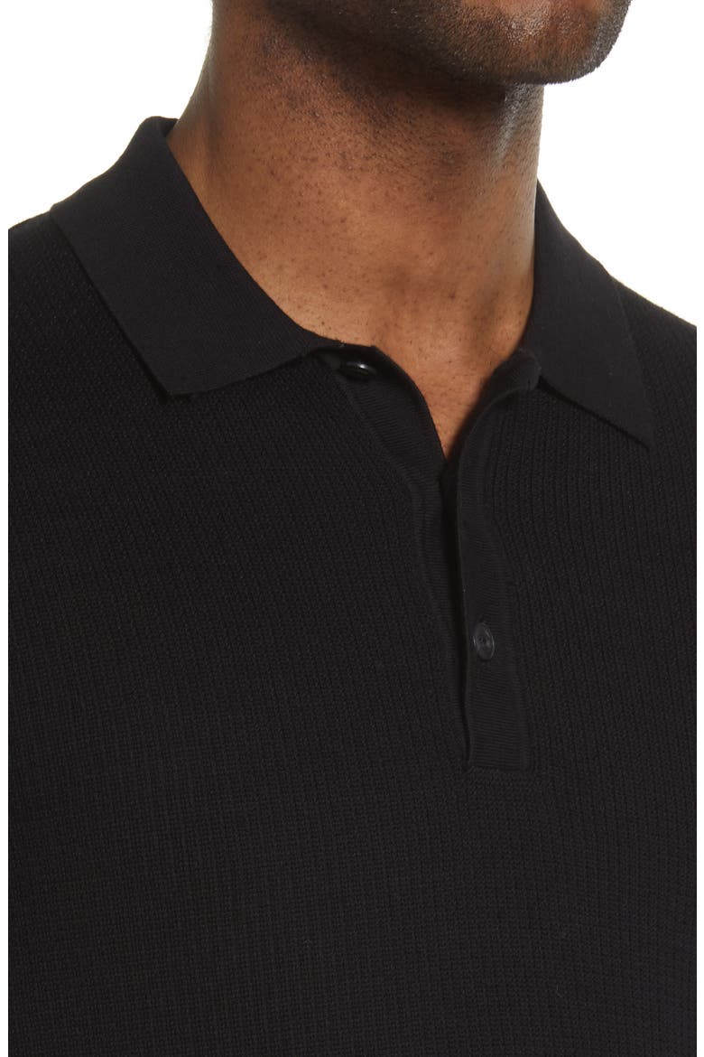 Harvey Knit Polo, Alternate, color, BLK