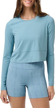 TravisMathew MoveKnit Solstice Crop Long Sleeve T-Shirt