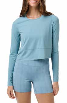 TravisMathew MoveKnit Solstice Crop Long Sleeve T-Shirt