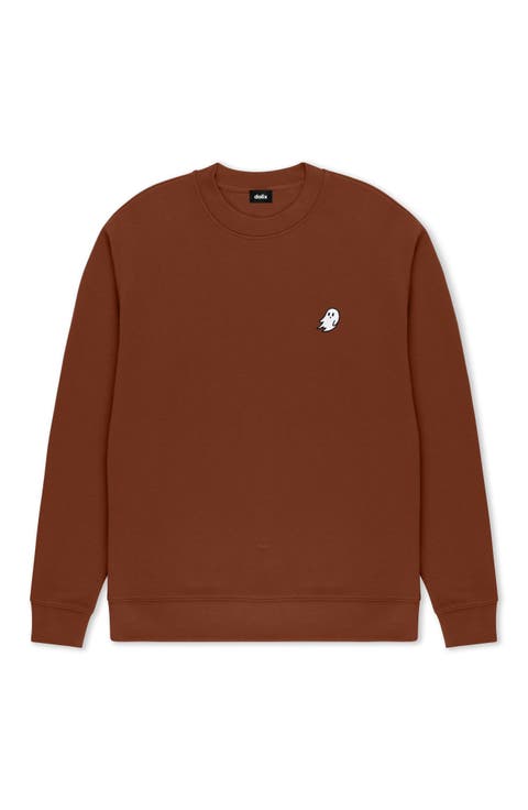 Ghost Relaxed Midweight Fleece Crewneck Sweatshirt