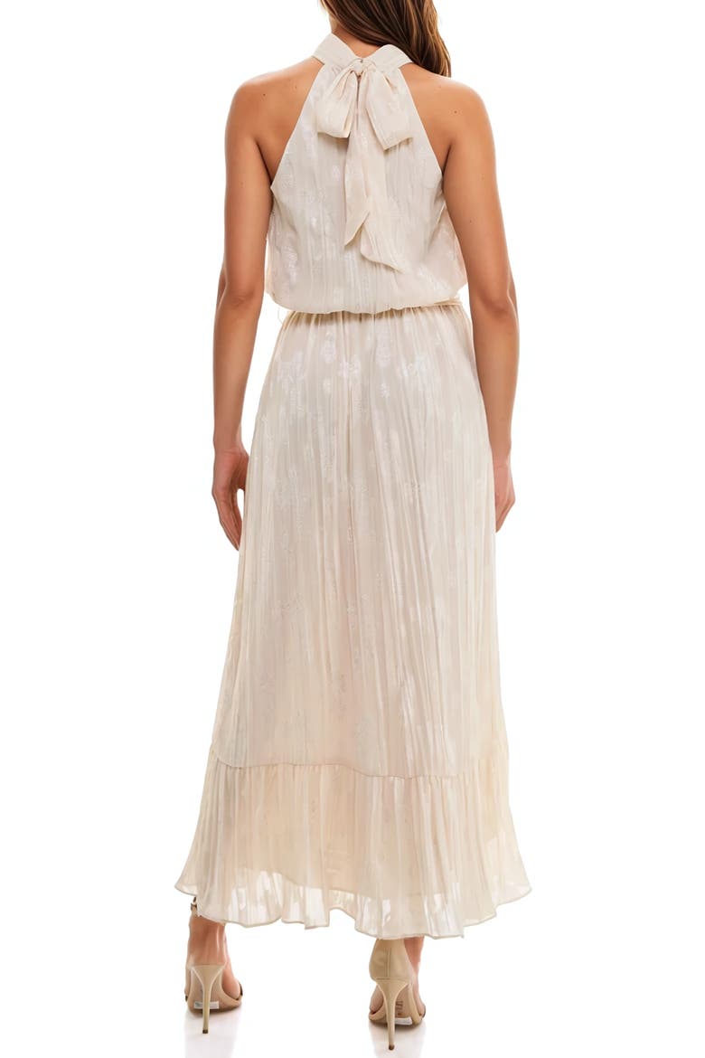 Chiffon Cocktail Maxi Dress, Alternate, color, CREAM
