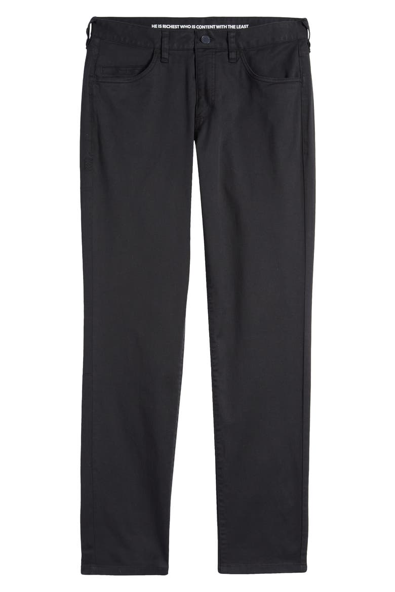 Everyday Twill Five Pocket Pants, Alternate, color, BLACK